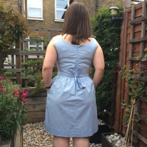 The back of this isn't my favourite thing ever. It looks tight (which it isn't) and it shows I can't tie a bow behind my back. More practice needed I think.